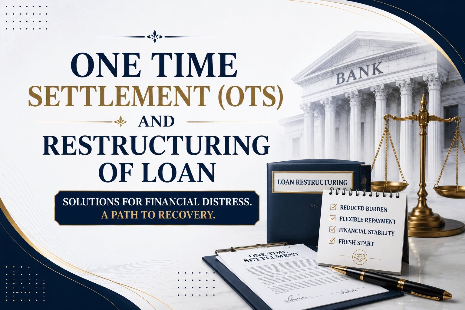 ONE TIME SETTLEMENT (OTS) AND RESTRUCTURING OF LOAN  