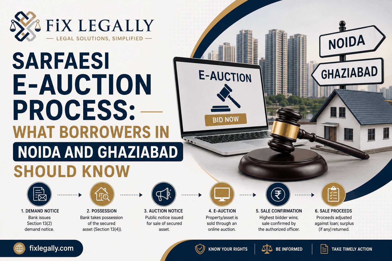 SARFAESI E-Auction Process: What Borrowers in Noida and Ghaziabad Should Know